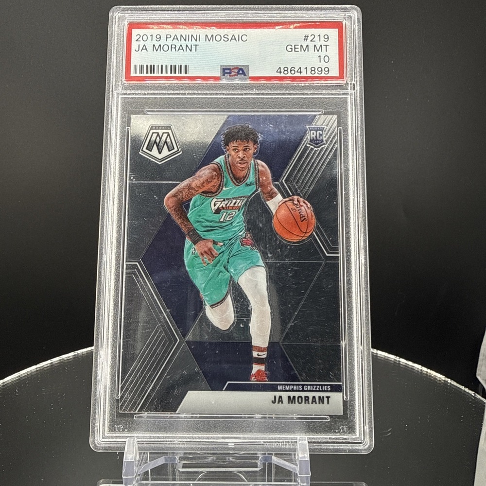 2019 Panini Mosaic Ja Morant RC Memphis Grizzlies PSA 9